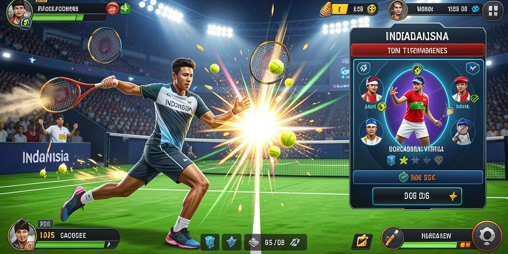 Gambaran fitur multiplayer yang memungkinkan pemain bersaing satu sama lain.